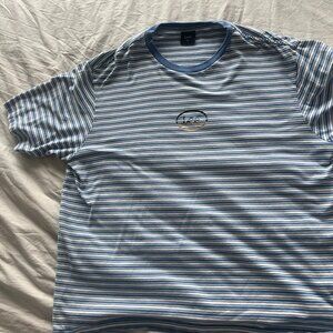 Lee Blue White Striped XXL T-Shirt
